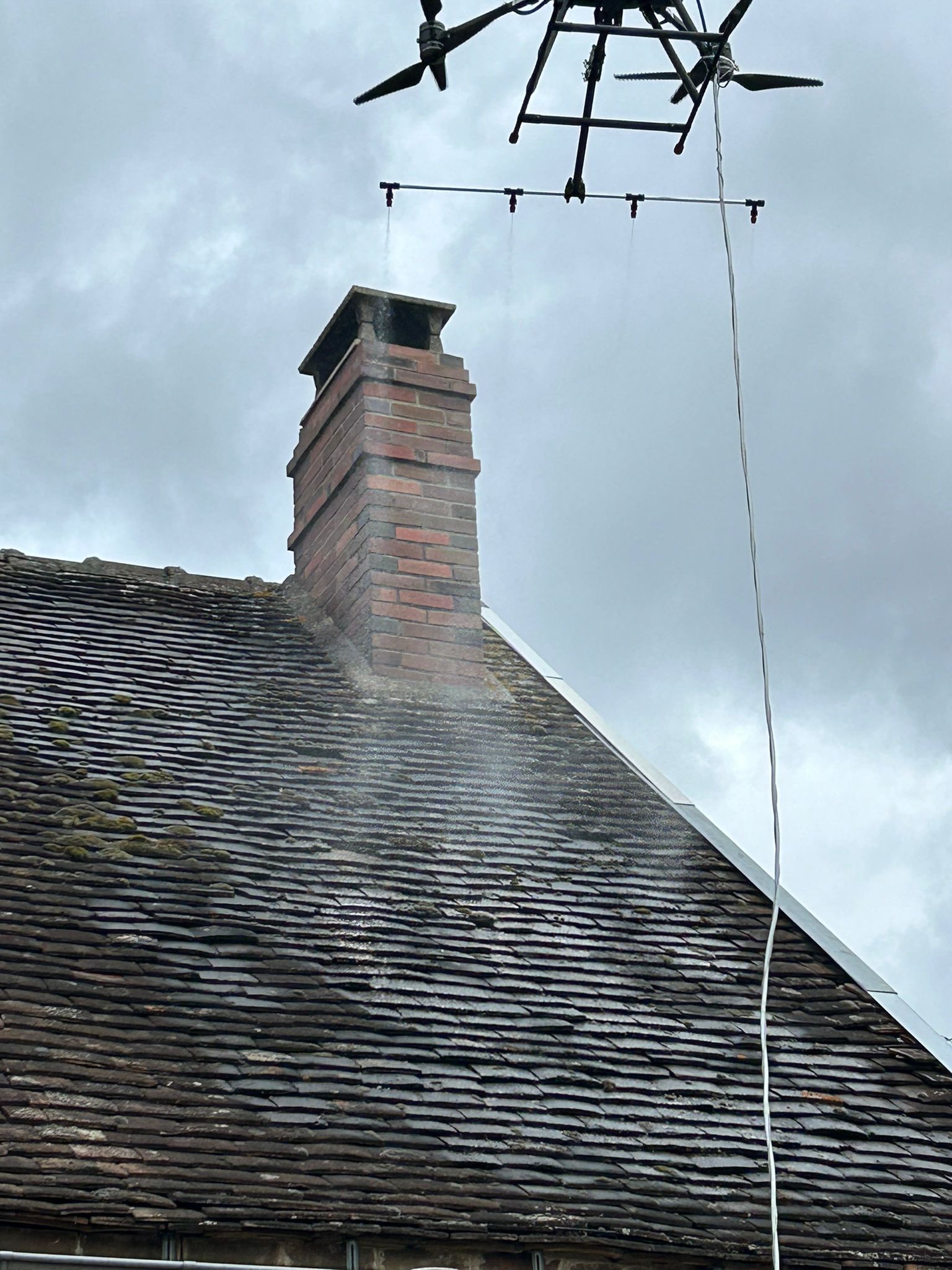 Drone Active - Intervention traitement toiture Seine-et-Marne